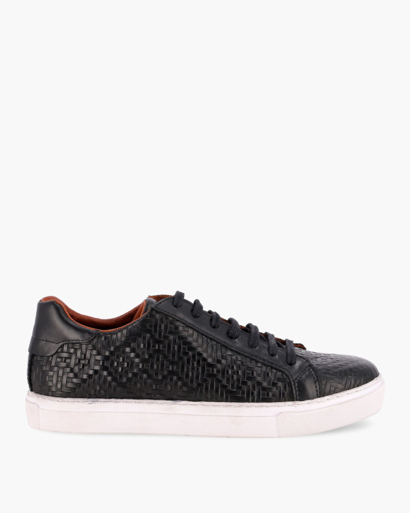 Zapatillas de cuero Brickell Negro Croco