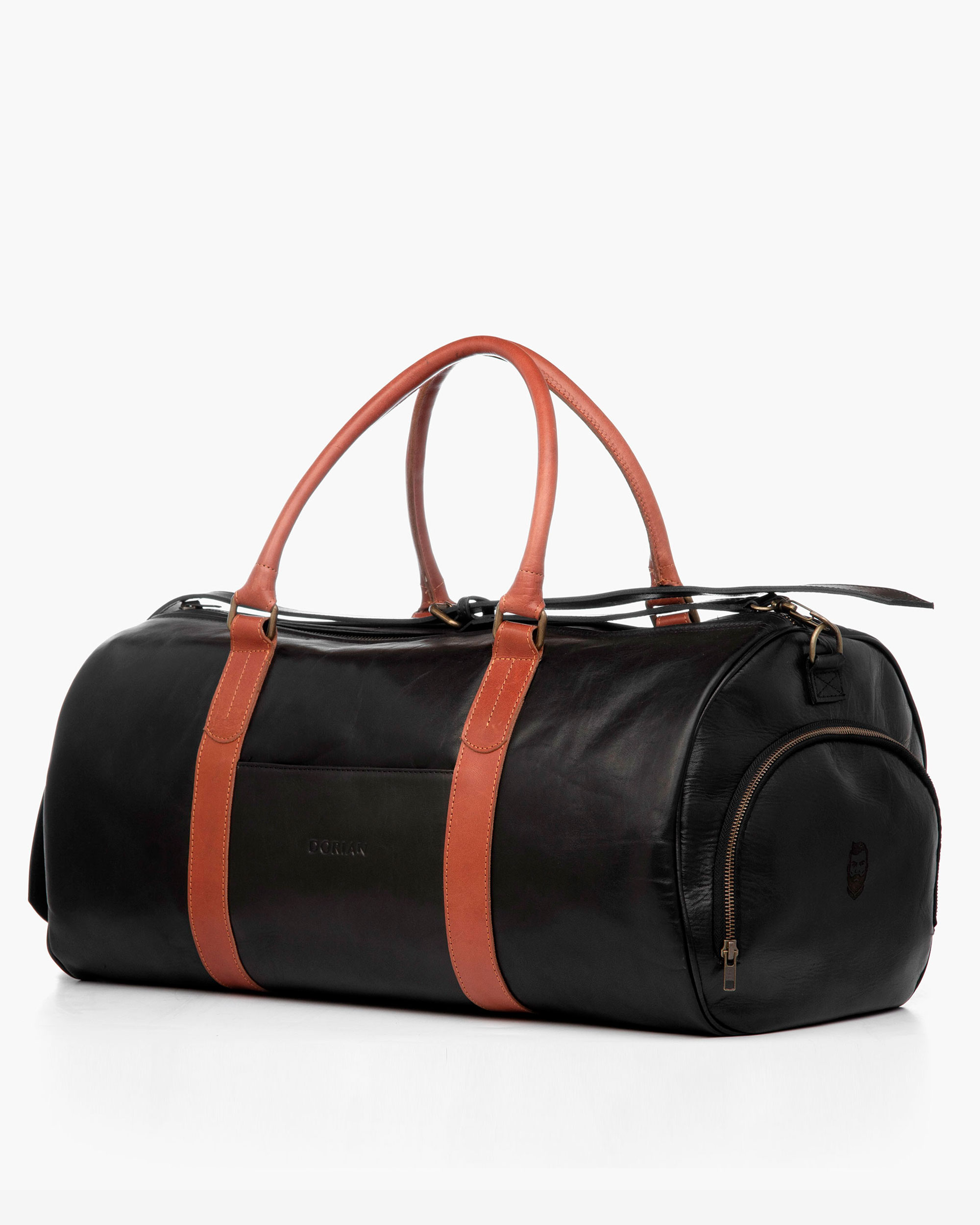 DORIAN Bolso Franco Negro y Marrón - Imagen 2