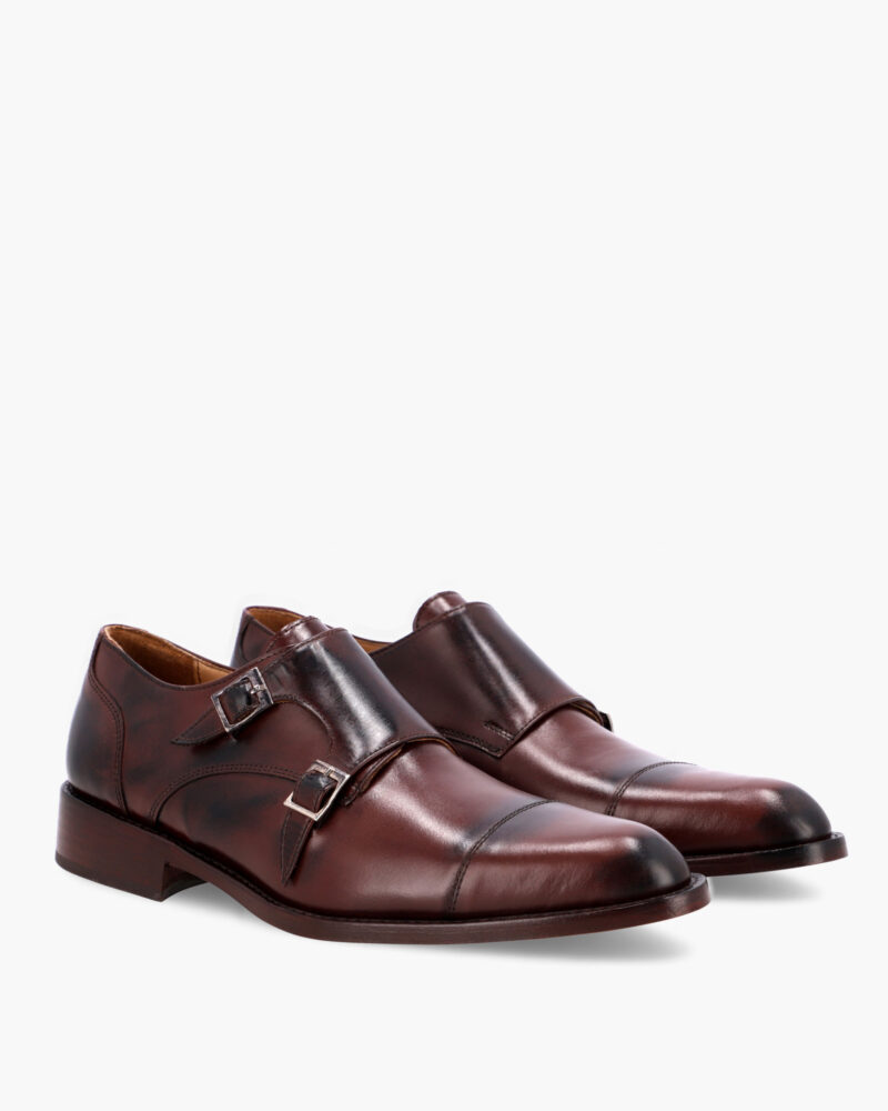 Zapatos Berlín Doble Hebilla Guinda