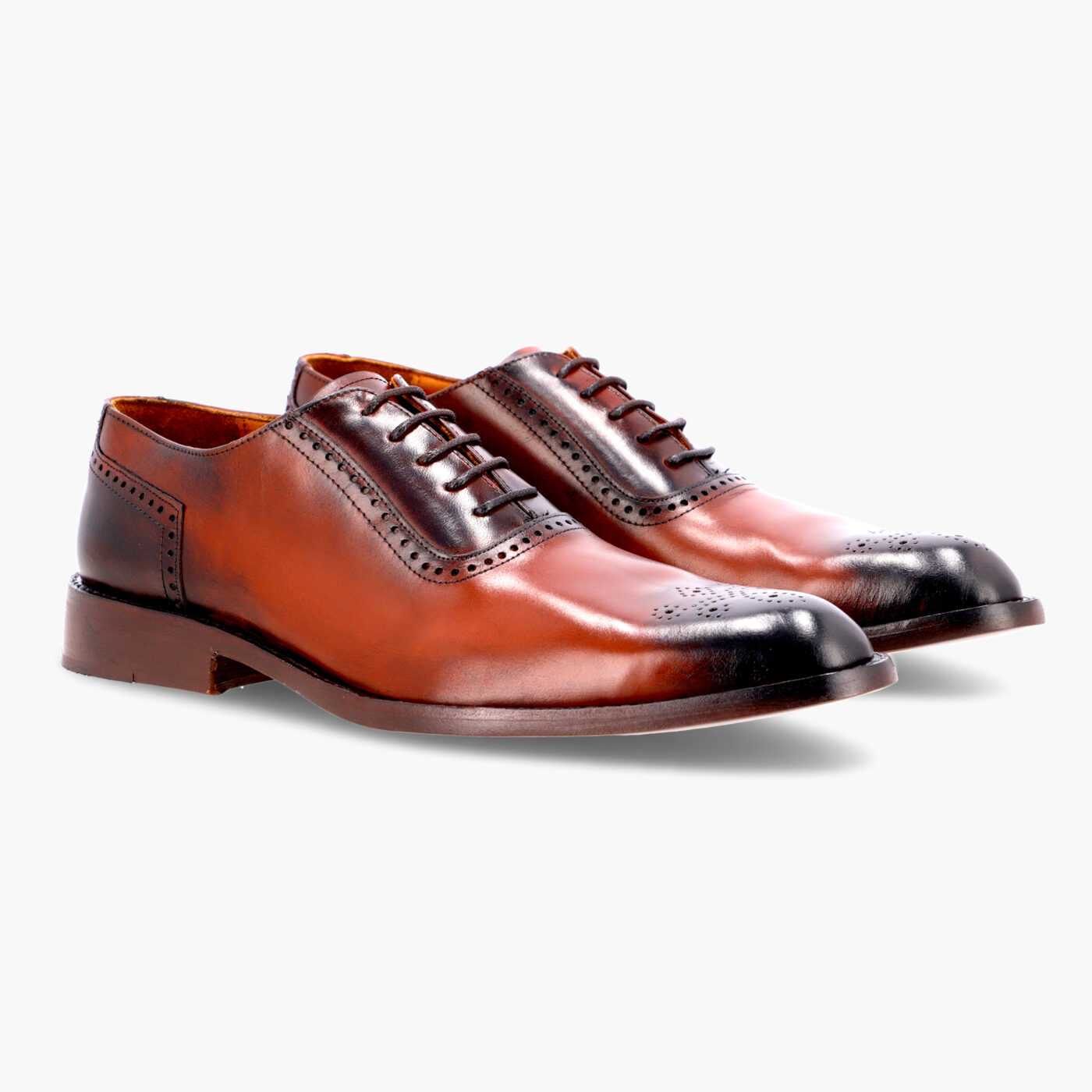 ZAPATOS de Cuero Legítimo | Para Hombre de Vestir | WHOLECUT - OXFORD - DORIAN | NÁPOLES - Marrón - Diagonal