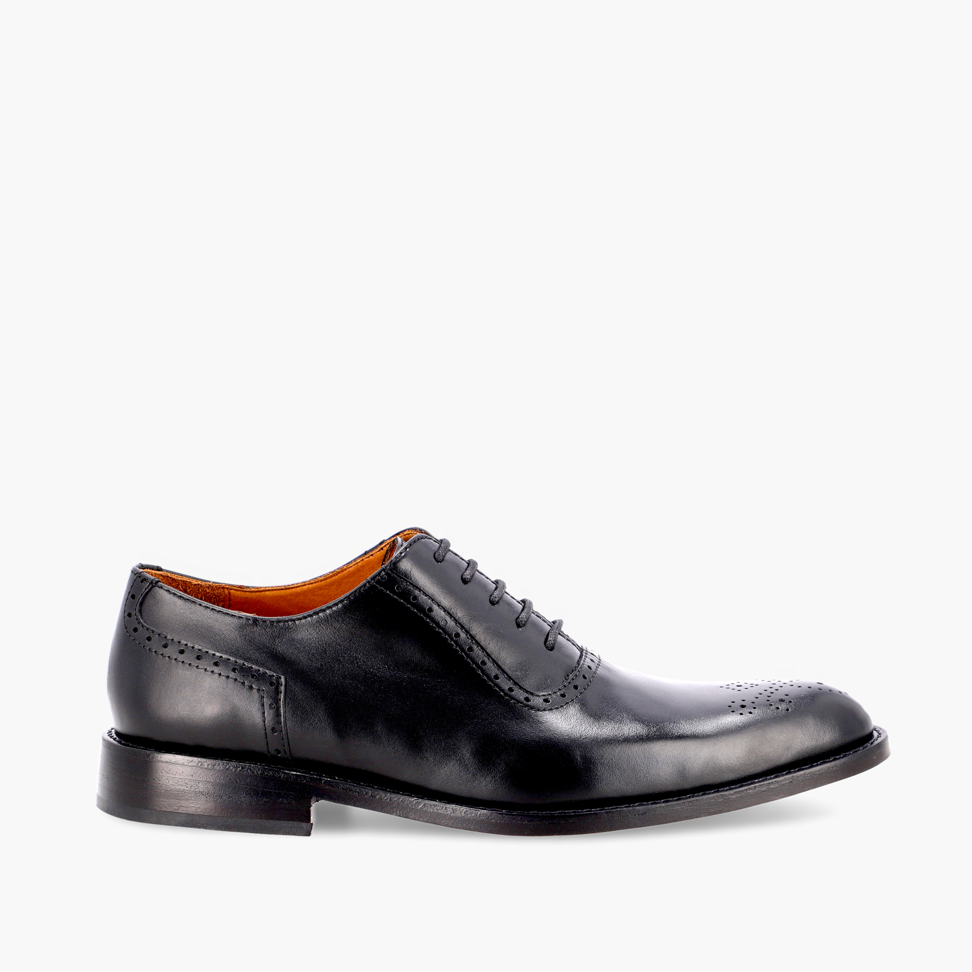 ZAPATOS de Cuero Legítimo | Para Hombre de Vestir | WHOLECUT - OXFORD - DORIAN | NÁPOLES - Negro - Perfil