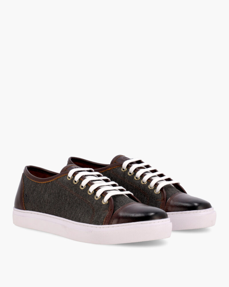 Zapatillas Cardiff Gris y Guinda