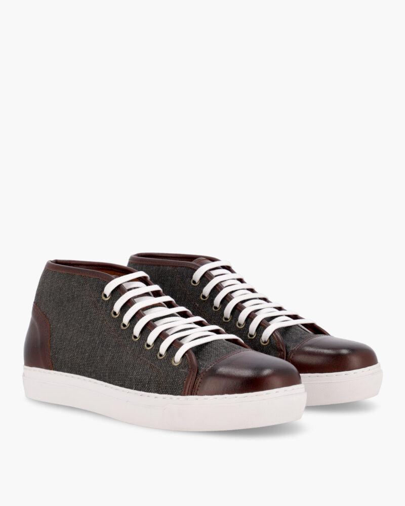 Botas Newport Gris y Guinda