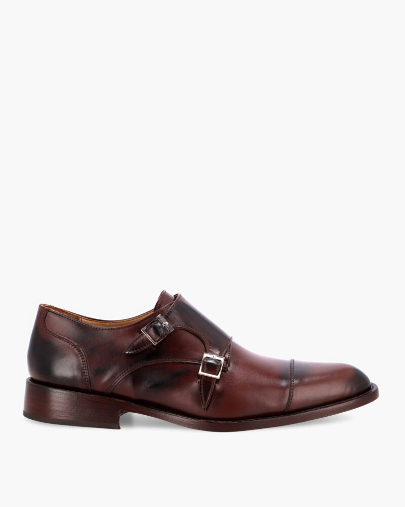 Zapatos Berlín Doble Hebilla Guinda