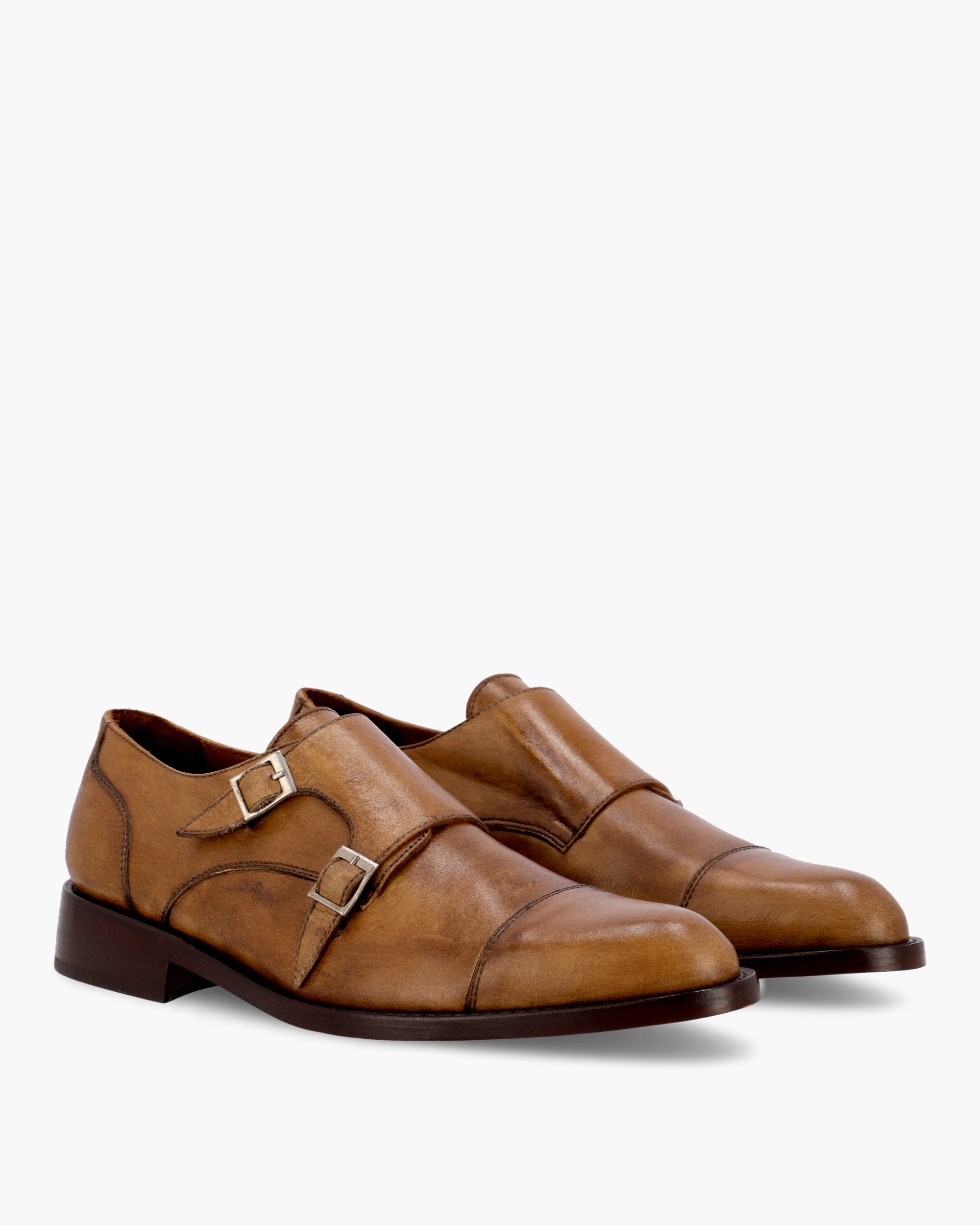 Zapatos Berlín Doble Hebilla Camel
