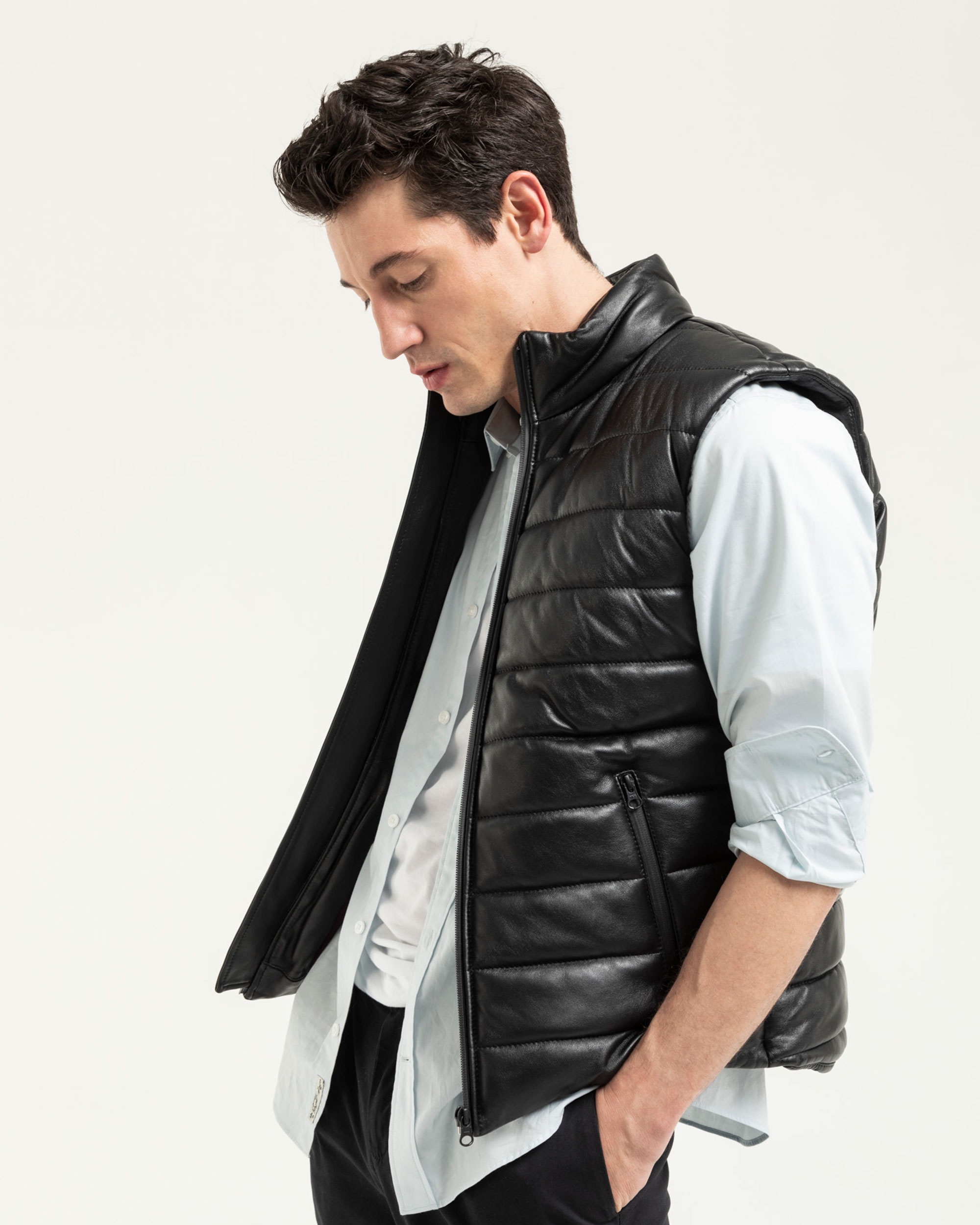 DORIAN | zapatos camperas equipaje Chaleco Puffer Kansas Negro