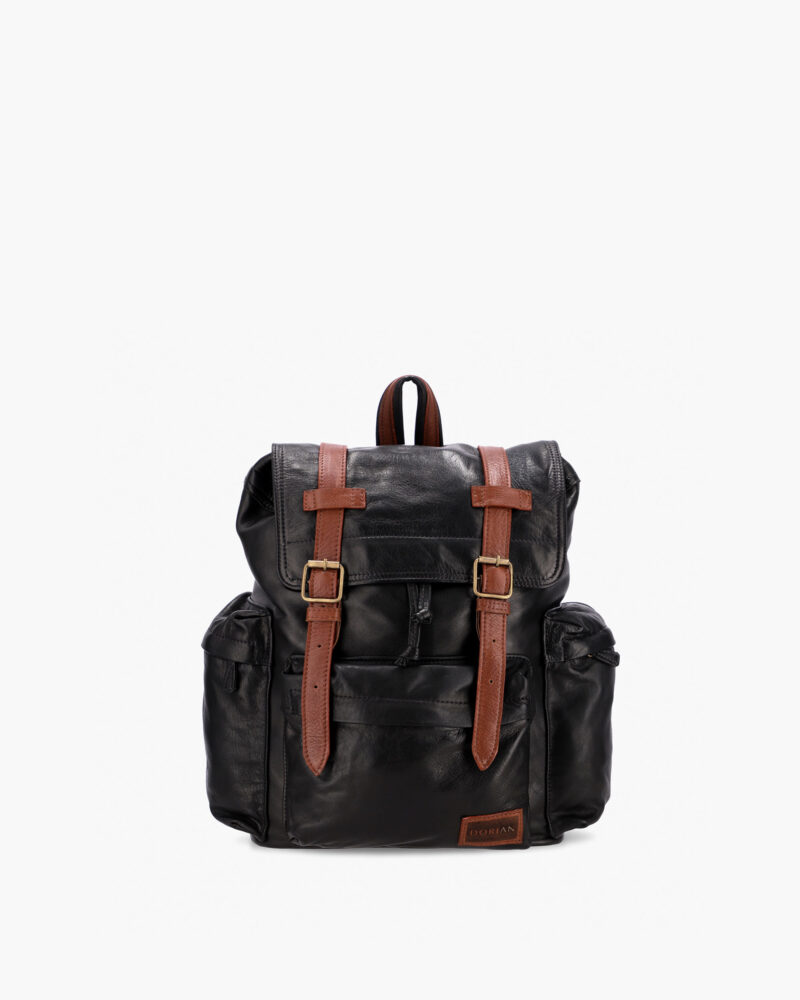 Mochila Copenhague Negro y Marrón