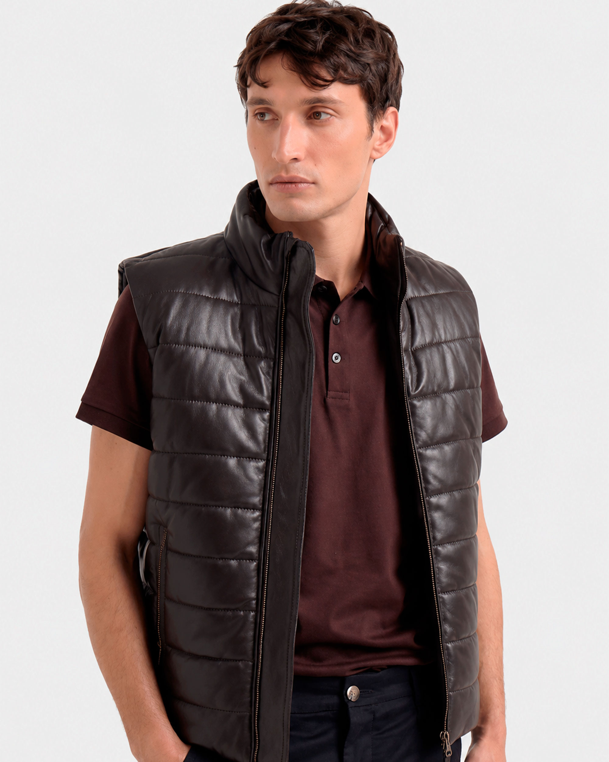 Chaleco Puffer Kansas Chocolate