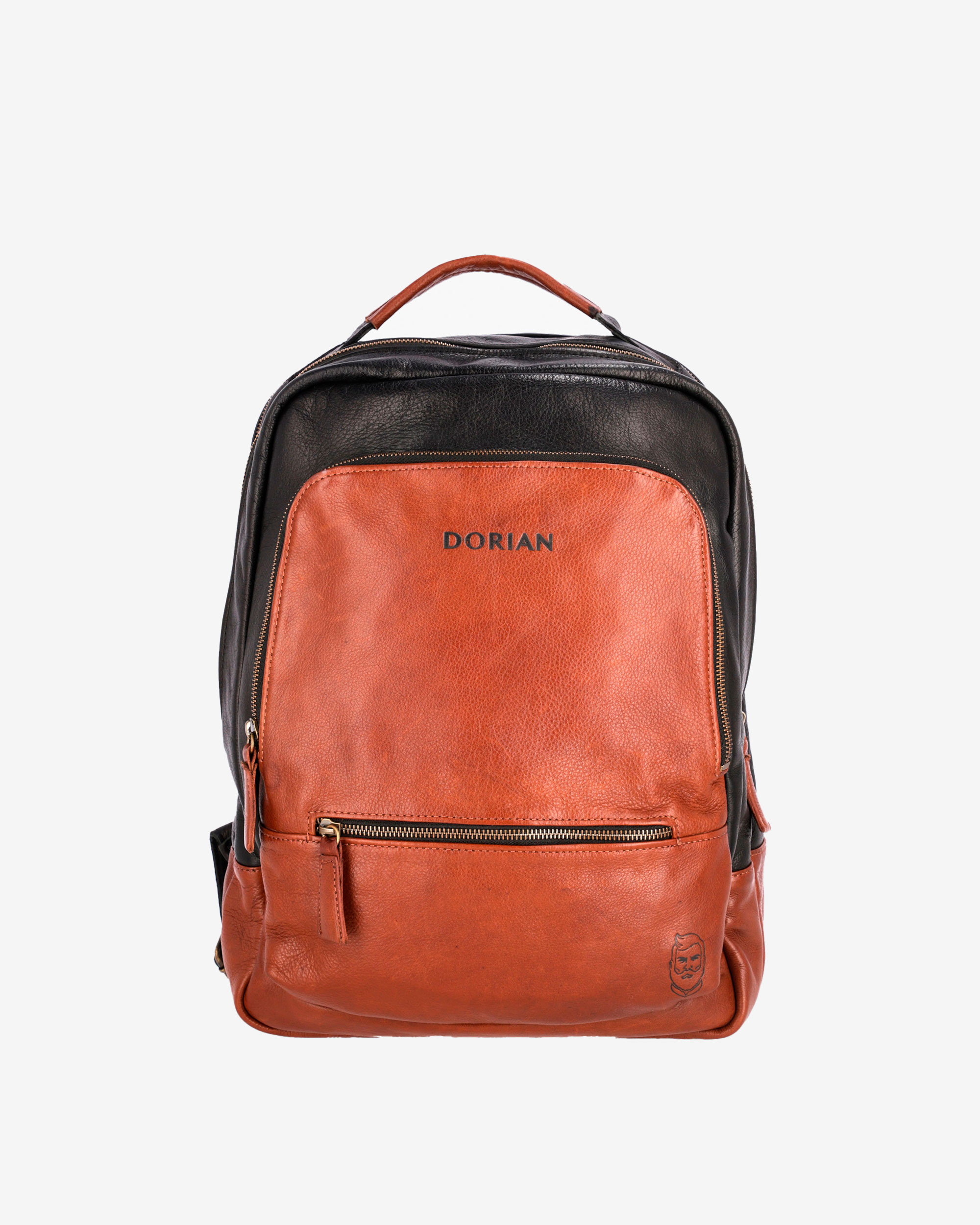 DORIAN Mochila Leipzig Marrón y Negro