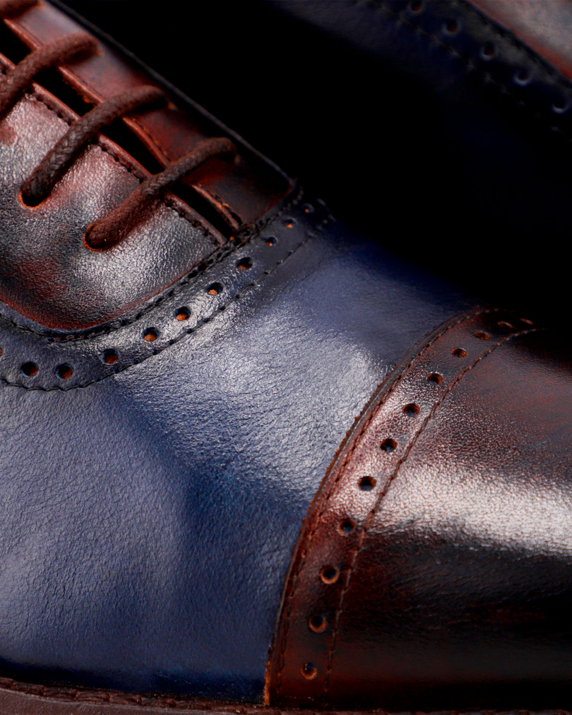 DORIAN | zapatos camperas equipaje Zapatos Milano Blue O'Brown - Imagen 5