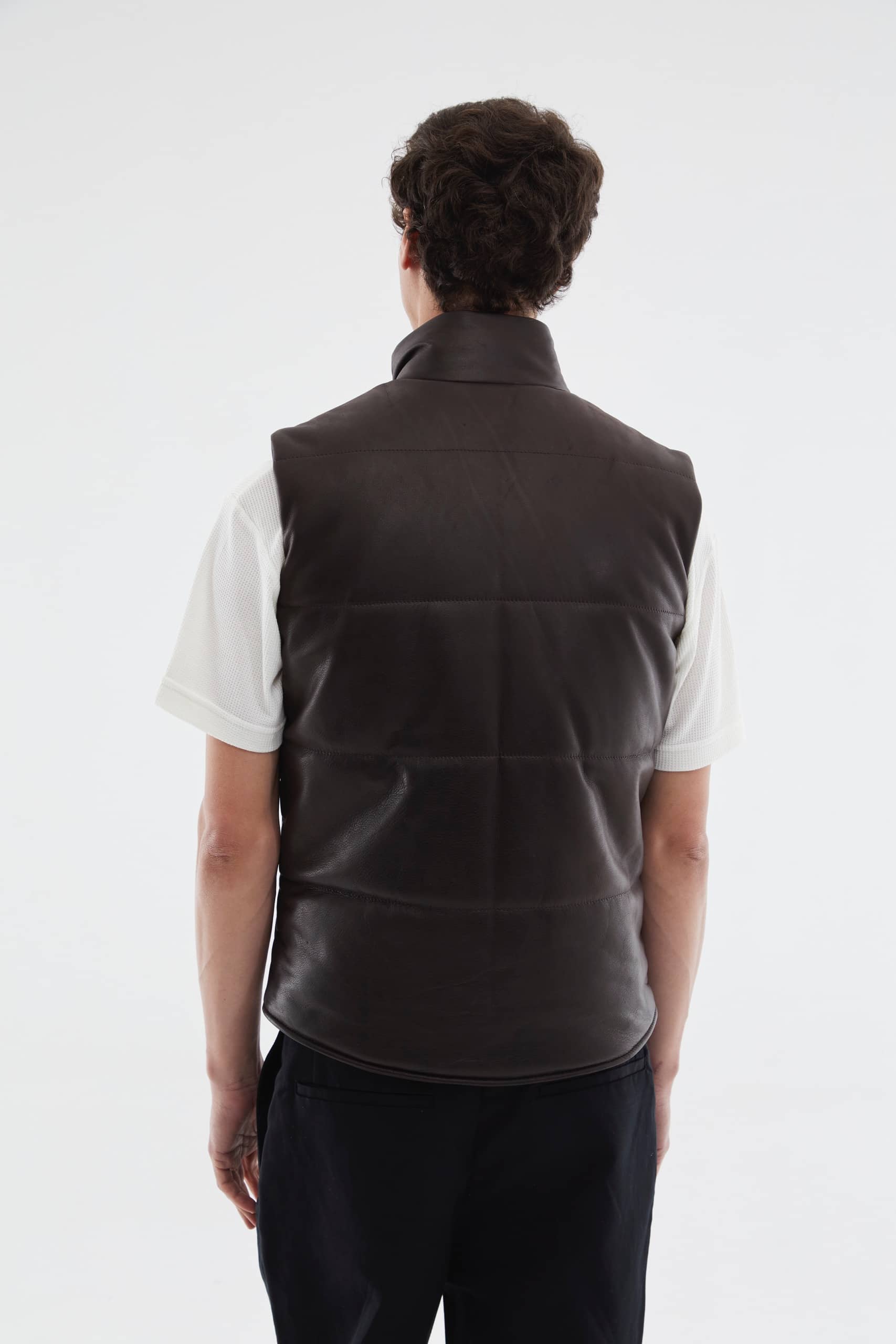 DORIAN Chaleco Puffer Siberia Chocolate - Imagen 3