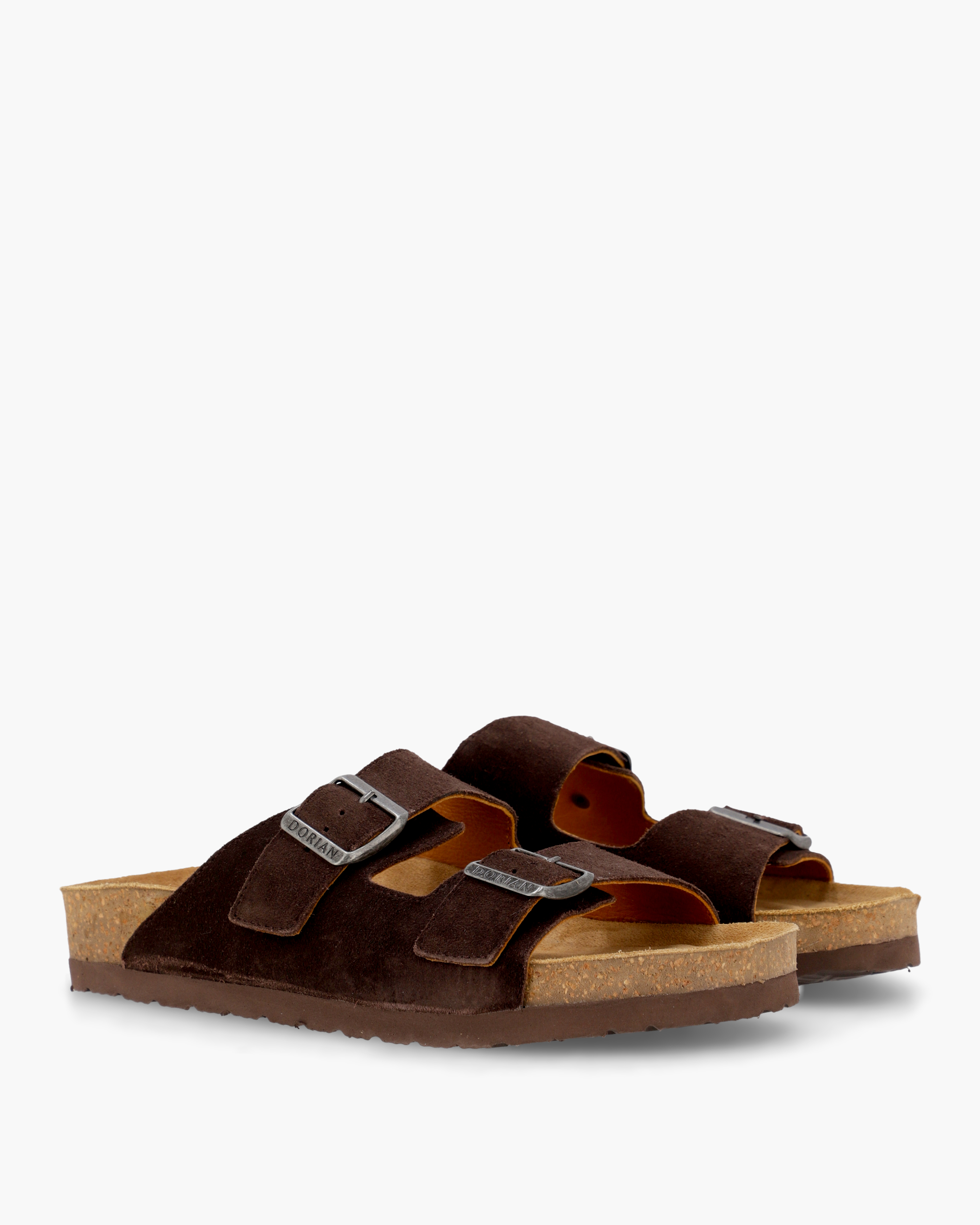 DORIAN Sandalias Ibiza Chocolate Gamuza