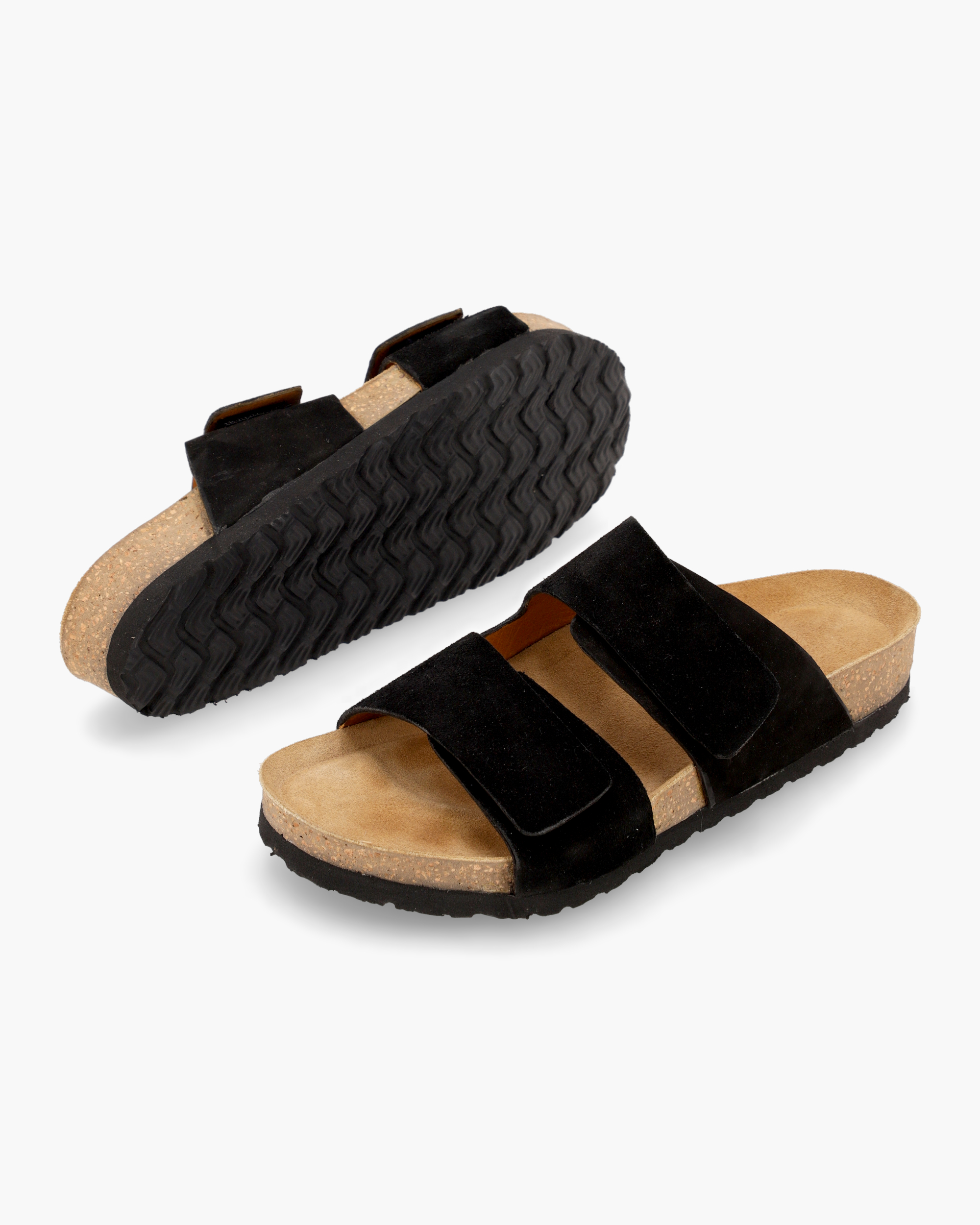 DORIAN Sandalias Liguria Negro Gamuzado - Imagen 3