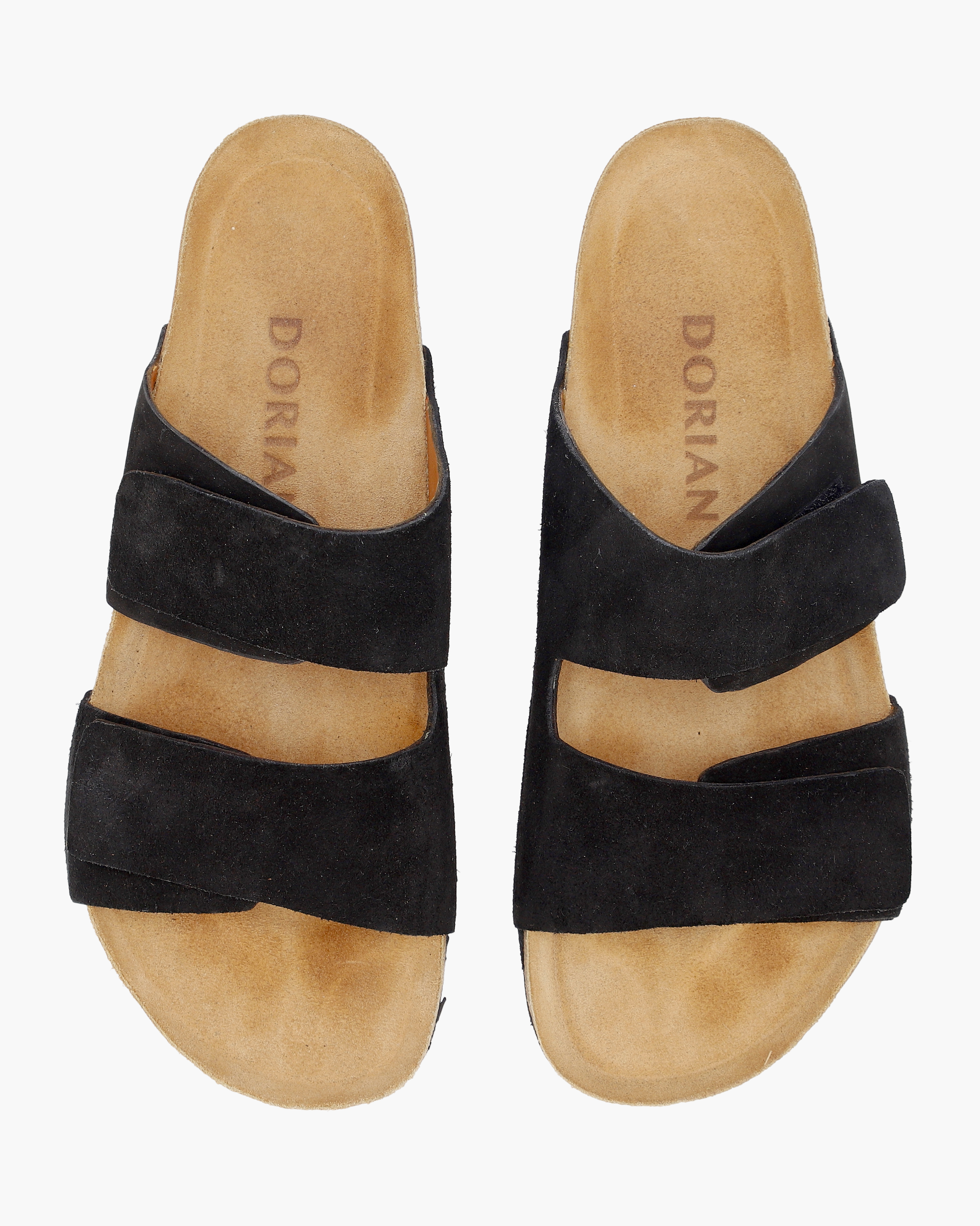 DORIAN Sandalias Liguria Negro Gamuzado - Imagen 4