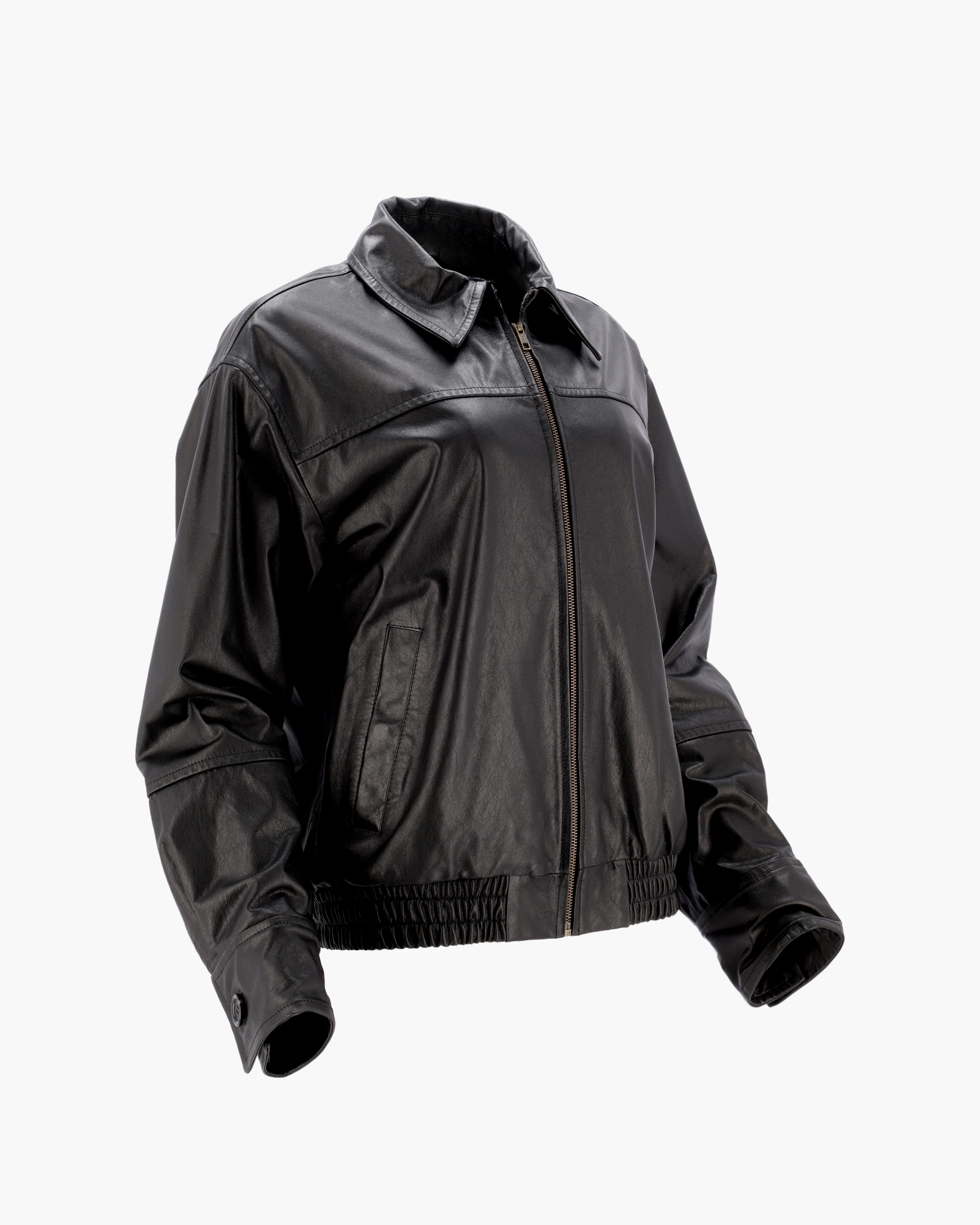 DORIAN Campera de Cuero California Negro - Imagen 2