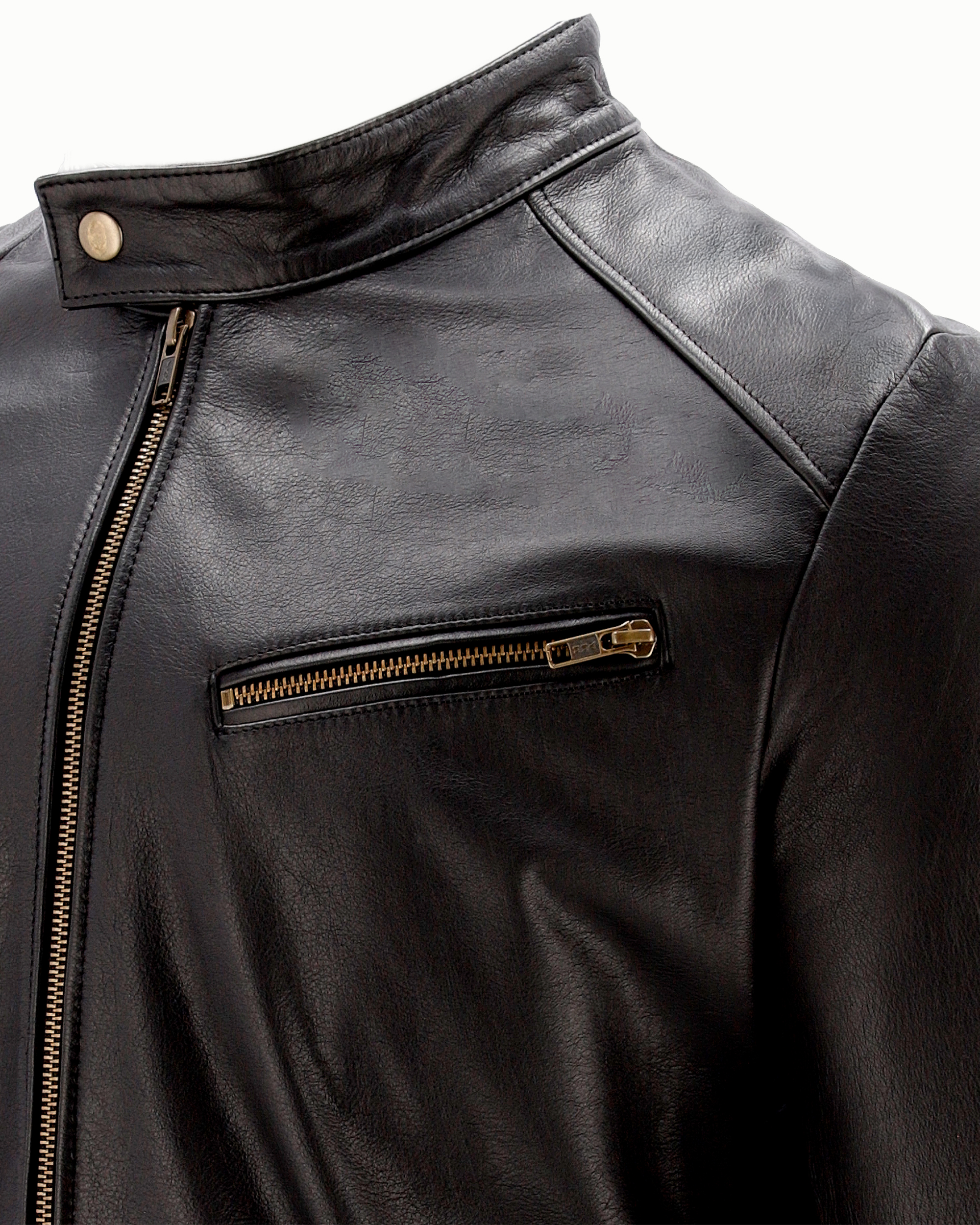 DORIAN | zapatos camperas equipaje Campera de Cuero Vacuno Toronto Negro - Imagen 5