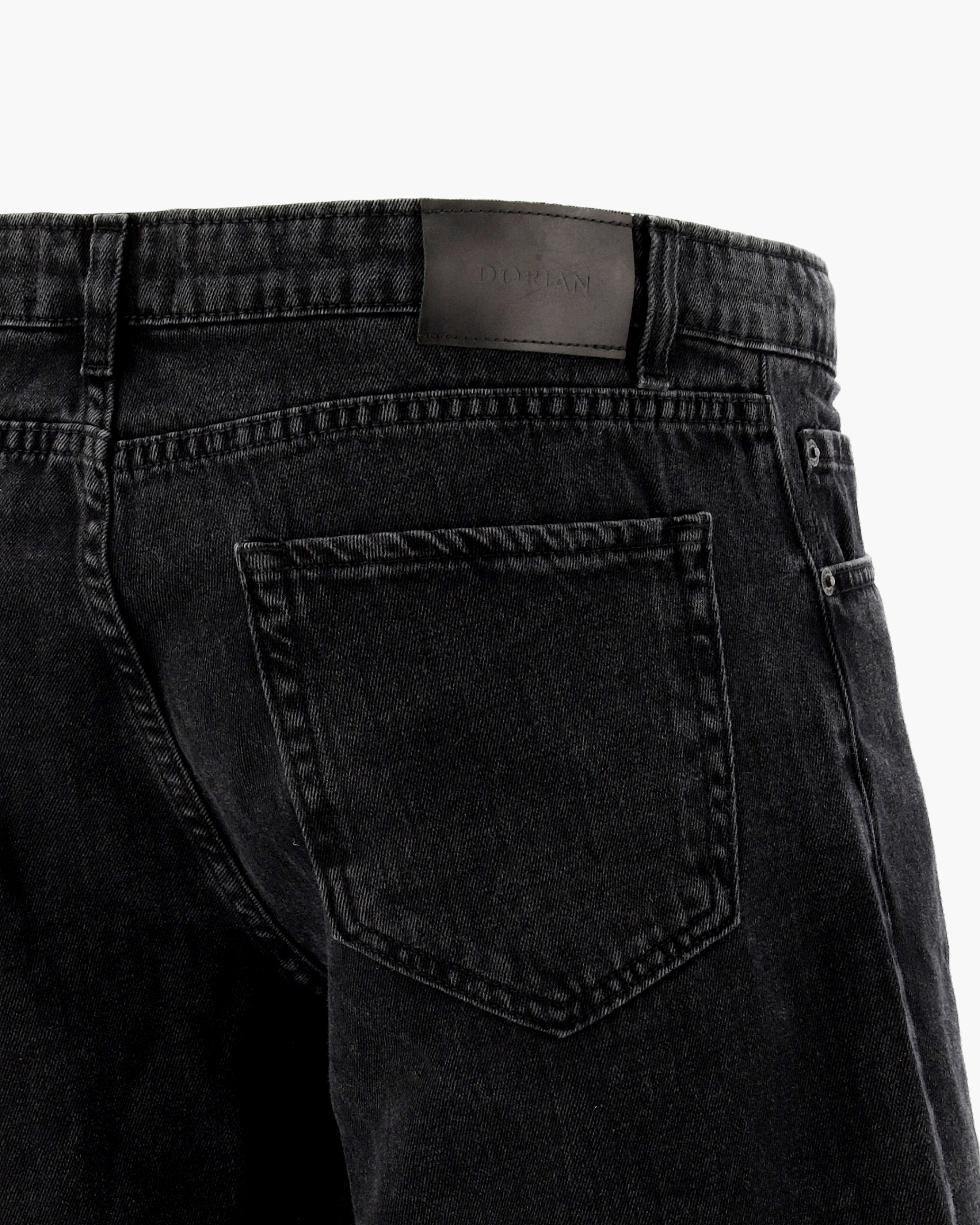 DORIAN | zapatos camperas equipaje Bermuda de Jean Negro Hawk - Imagen 5